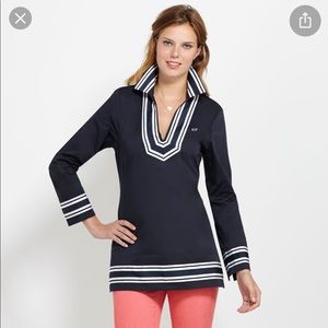 ❗️MOVING SALE❗️ Vineyard Vines Grosgrain Cotton-Sateen Tunic